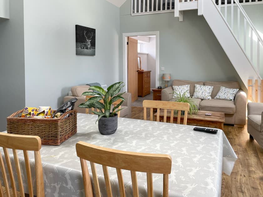 Open plan living space | Galloway FarmstayClaunch, Newton Stewart