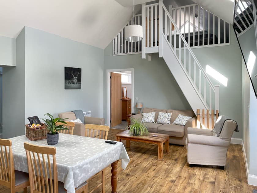 Open plan living space | Galloway FarmstayClaunch, Newton Stewart