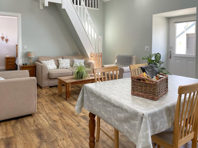Open plan living space | Galloway FarmstayClaunch, Newton Stewart