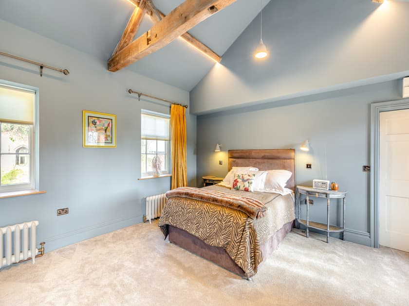 Double bedroom | Apartment at Llanerchydol Hall, Welshpool