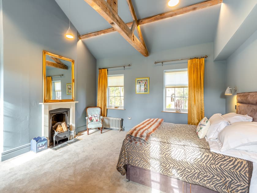 Double bedroom | Apartment at Llanerchydol Hall, Welshpool