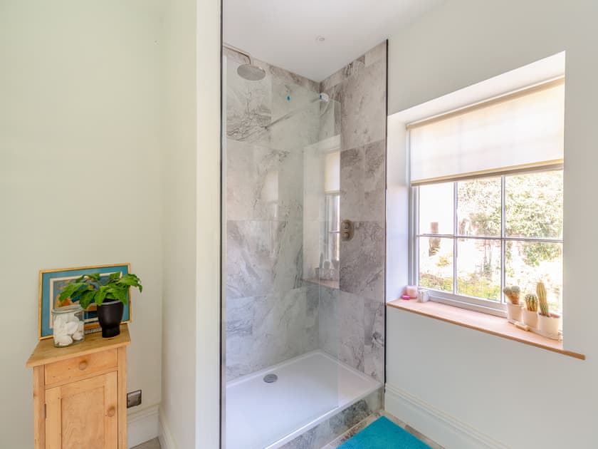 En-suite | Apartment at Llanerchydol Hall, Welshpool