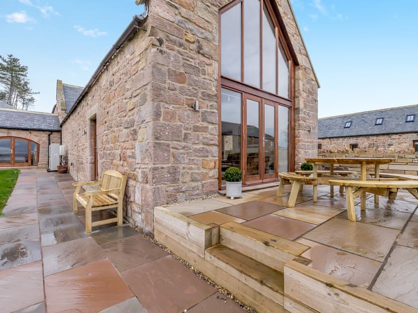 Sitting-out-area | Haybale Barn, Chatton, near Wooler