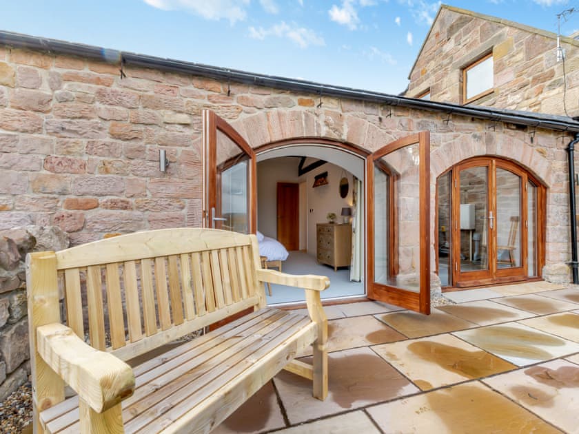 Sitting-out-area | Haybale Barn, Chatton, near Wooler