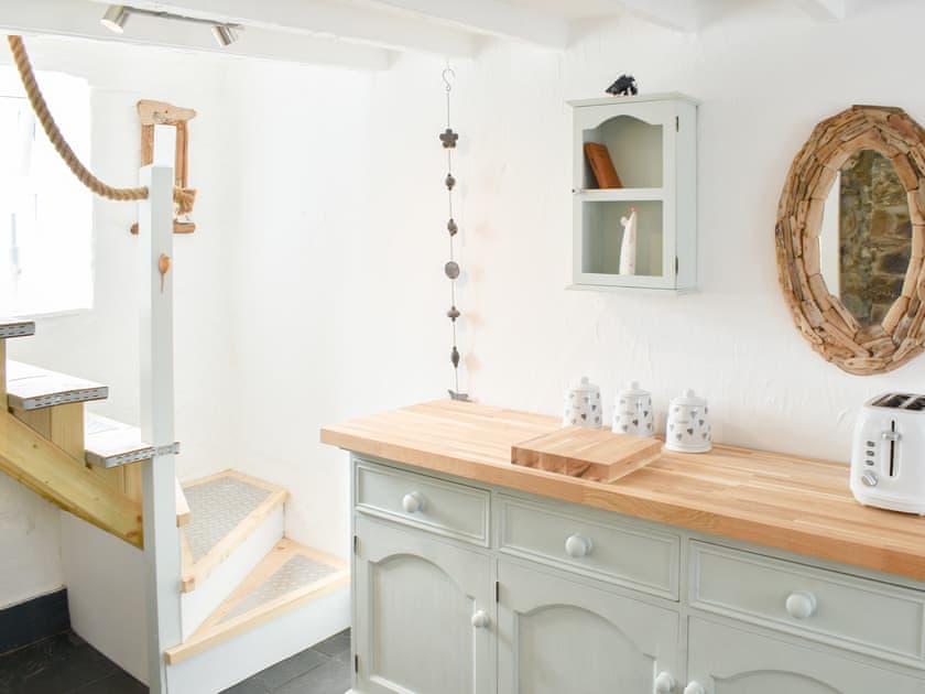 Kitchen | The Yard Beach Cottage - The Yard Cottages, Aberdesach, near Caernarfon
