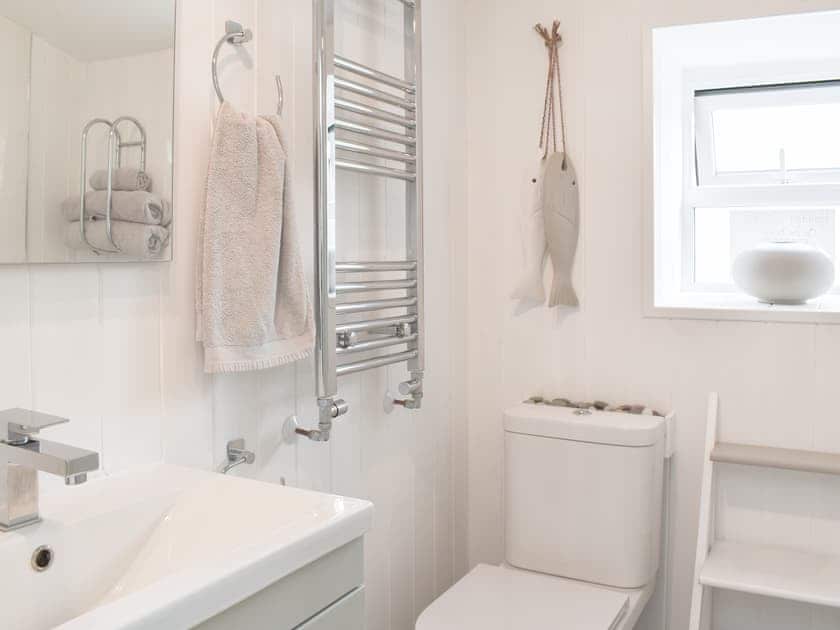 Shower room | The Yard Beach Cottage - The Yard Cottages, Aberdesach, near Caernarfon