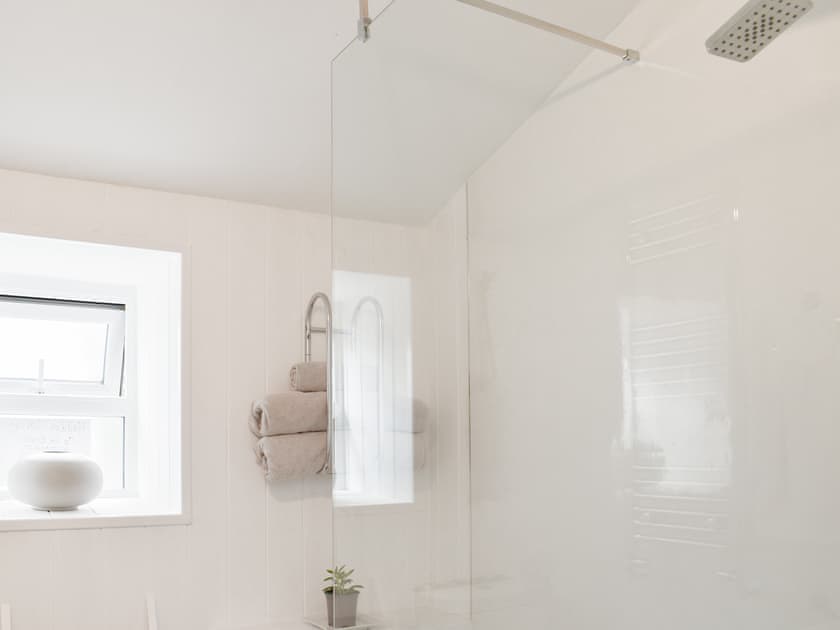 Shower room | The Yard Beach Cottage - The Yard Cottages, Aberdesach, near Caernarfon