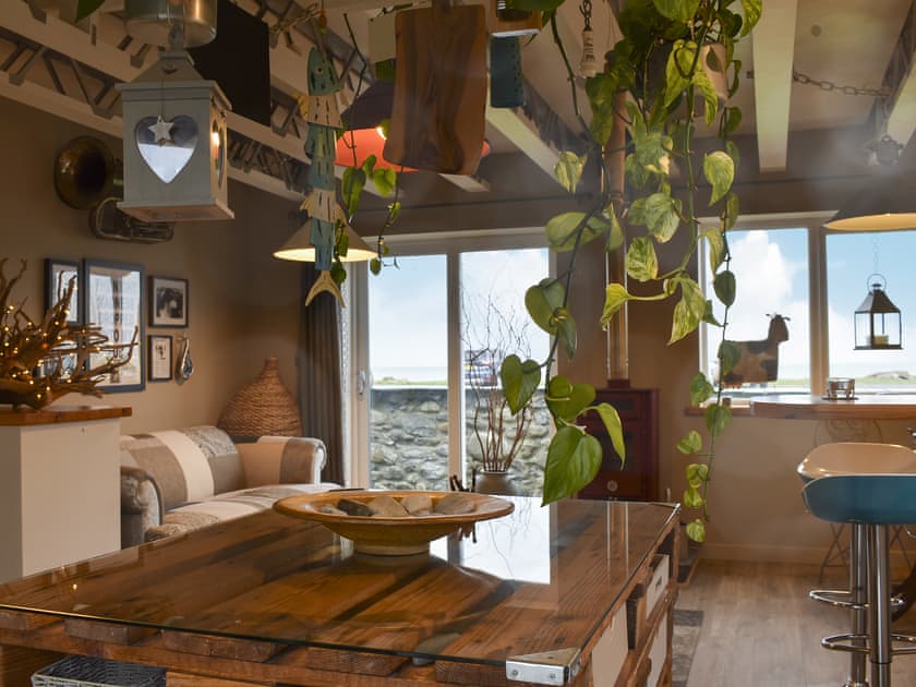Open plan living space | The Yard Beach Retreat - The Yard Cottages, Aberdesach, near Caernarfon