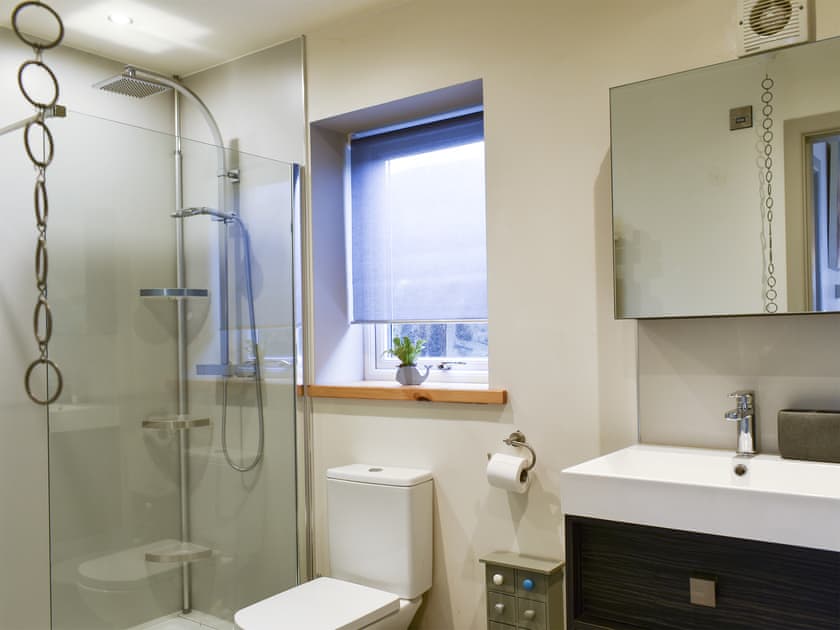 Shower room | The Yard Beach Retreat - The Yard Cottages, Aberdesach, near Caernarfon