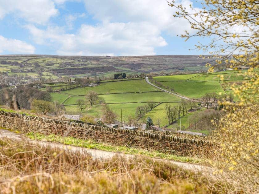 View from above  | Strawberry Cottage, Haworth