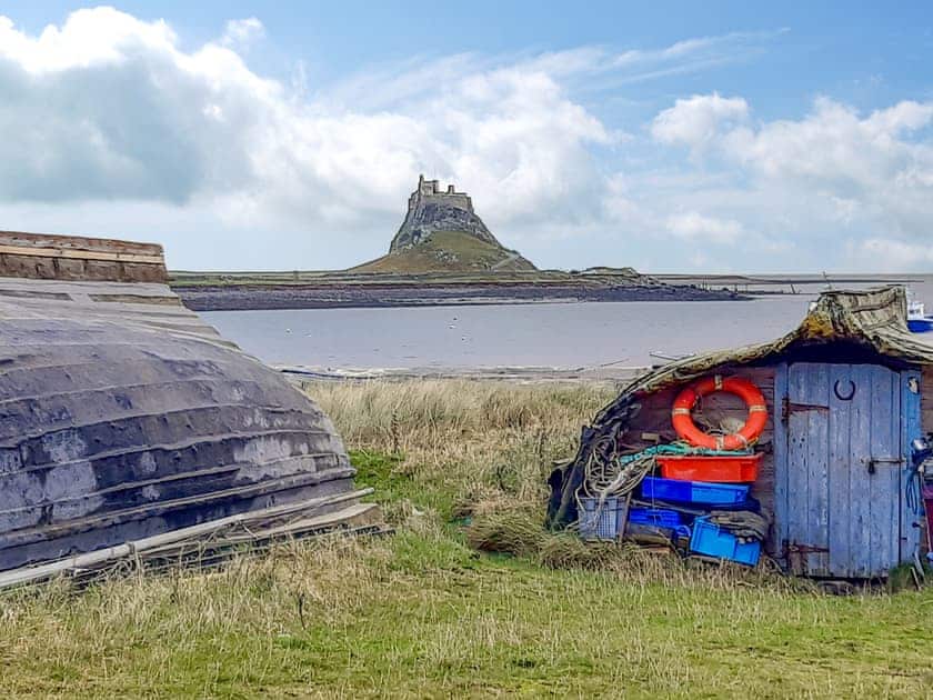 Holy Island castle. The start of the famous tidal causeway to Holy Island is just 3 miles from Cheviot View | Cheviot View, Berwick-upon-Tweed, near Holy Island