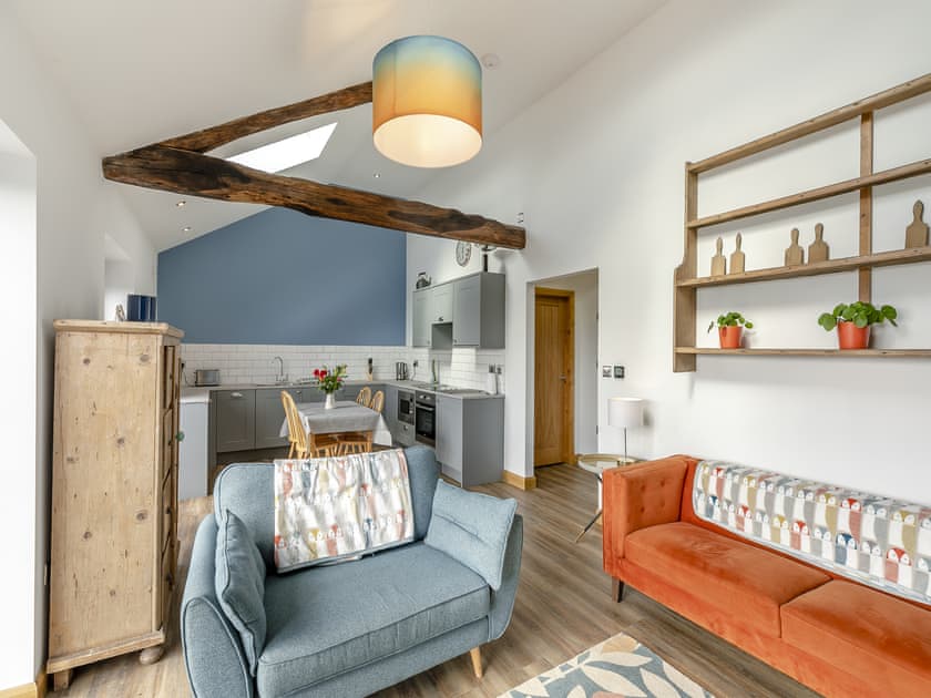 Open plan living space | Kinder - Higher Capstone Farm Cottages, Mellor, near Marple