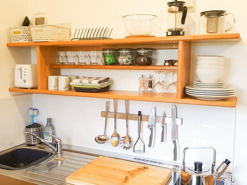 Kitchen area | Hazel Studio - Marcassie Farm Lodges, Forres