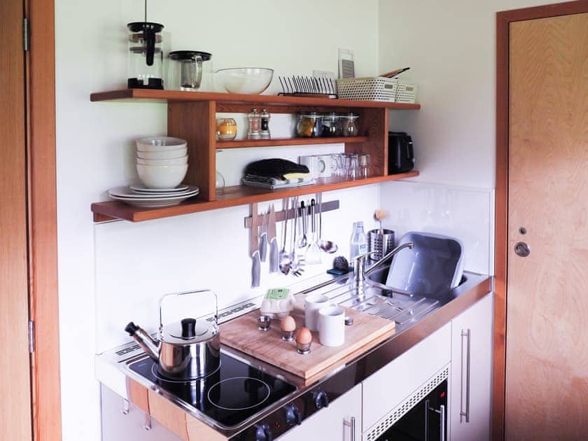 Kitchen area | Ash Studio - Marcassie Farm Lodges, Forres