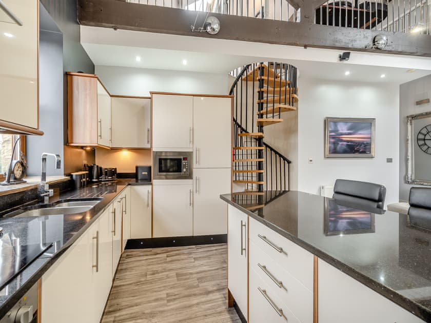 Kitchen area | Barrowford Flat - River Cottages, Nelson