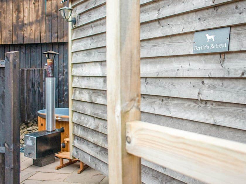 Outdoor area | Bertie’s Retreat - Brosterfield Farm, Foolow, near Hope Valley