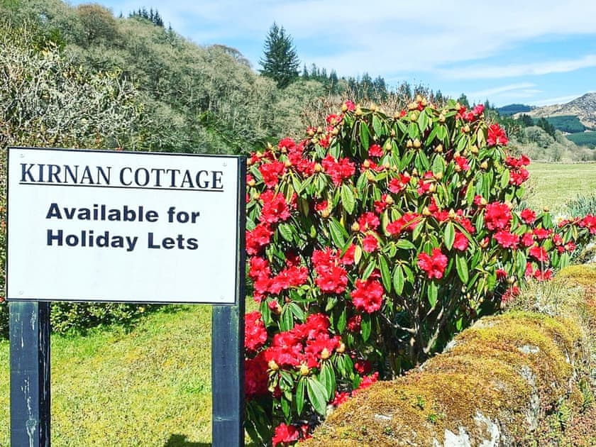Beautiful garden in quiet glen location. Bike store available by arrangement | Kirnan Cottage, Kilmichael Glassary, near Lochgilphead