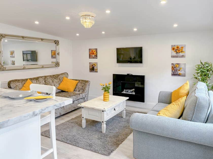 Open plan living space | The Haven Lodge, Ashbourne