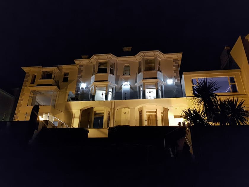 Riviera Propertise at night | Riviera Mansion, Torquay