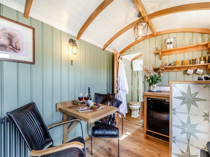 Living area | Keepers Hide - Wuthering Huts, Oldfield, near Keighley