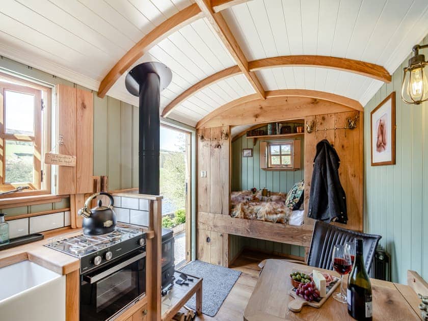 Living area | Keepers Hide - Wuthering Huts, Oldfield, near Keighley