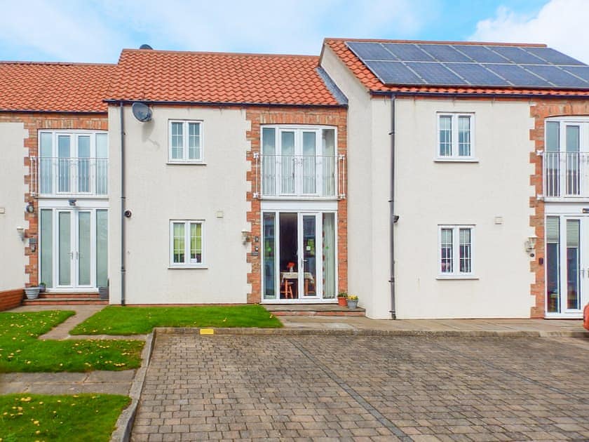 Charming property (centre of the image) with a dedicated single parking space to the front | Meadow View, Bridlington