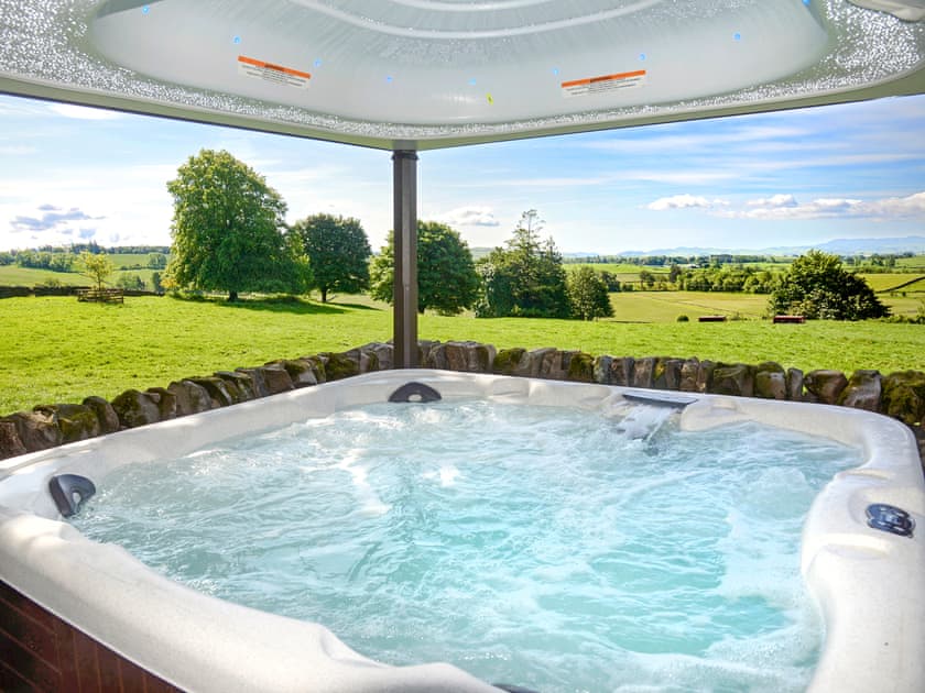 Hot tub | Craigadam Lodge, Castle Douglas
