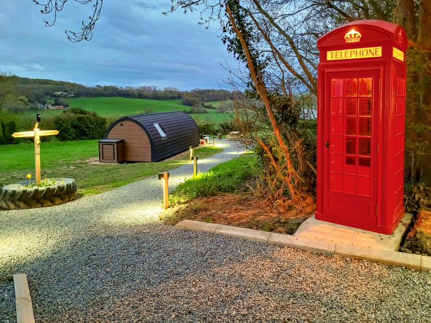 Garden and grounds | Hayfield Haven, Lakeview Lodge - Hill Croft Farm Pod, Crowhurst