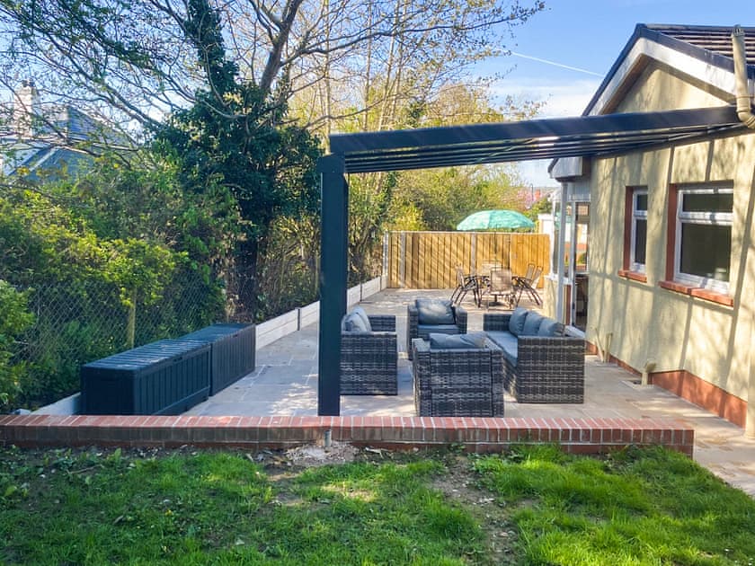 Patio area with veranda | Willow Cottage, Cardigan