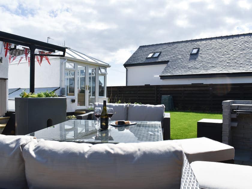 Patio | Hillview, Millness, near Crooklands