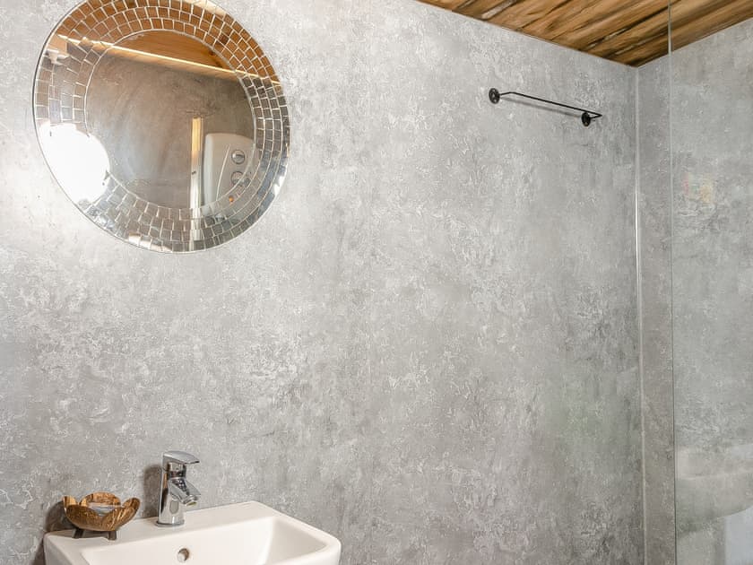 Shower room | Pendle View Lodge - Houghton Barn Farm, Altham