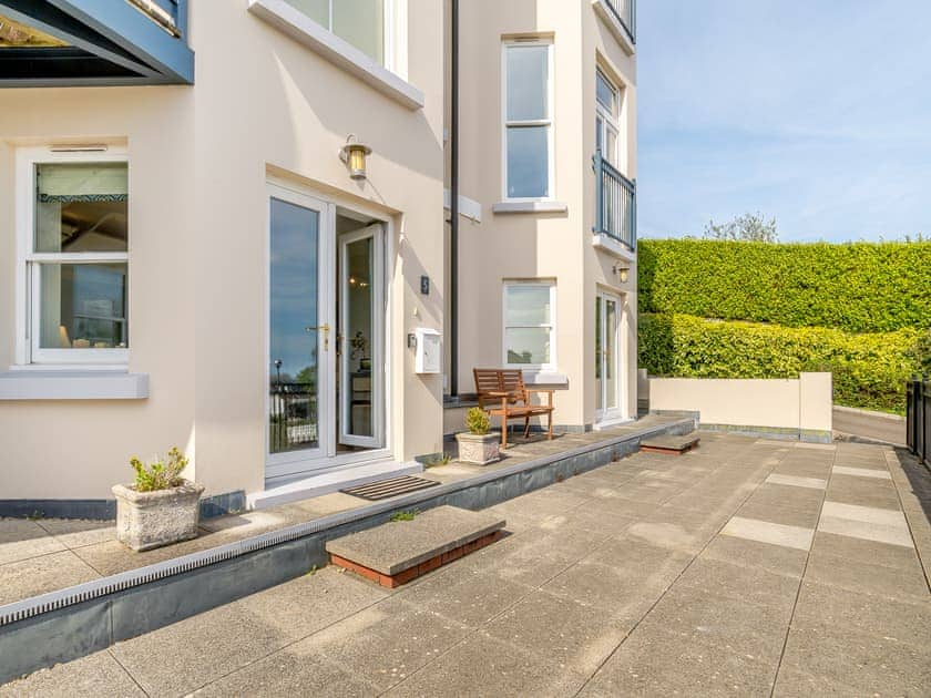 Outdoor area | Bryn Y Mor Apartment, Tenby