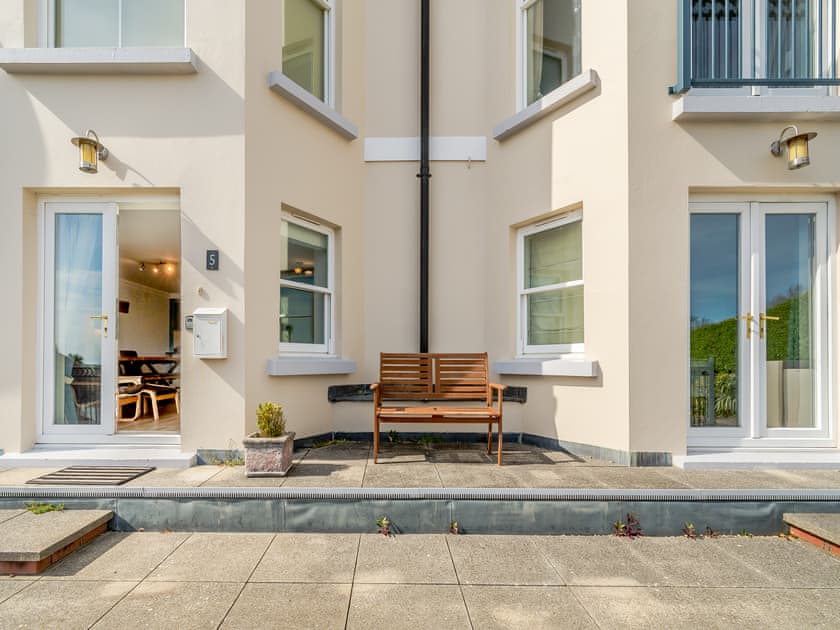 Outdoor area | Bryn Y Mor Apartment, Tenby