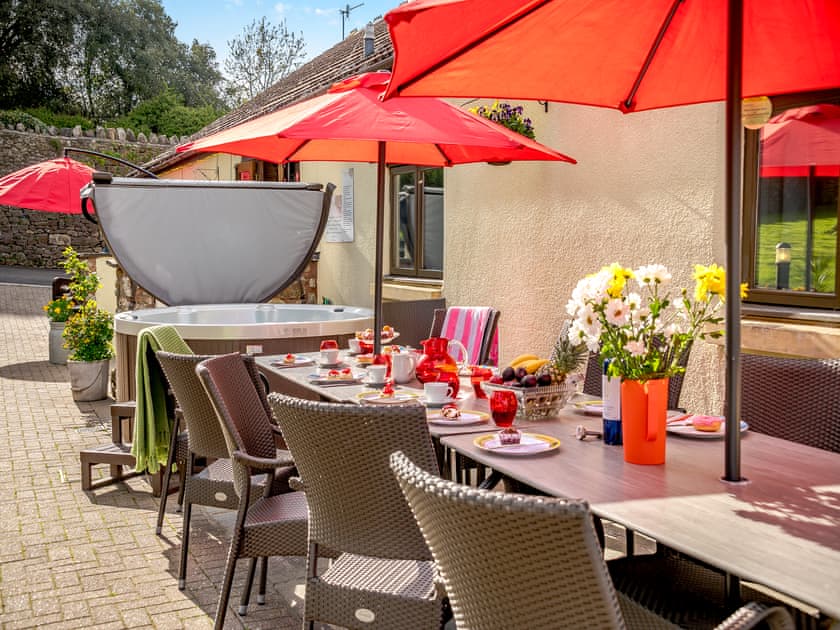 Outdoor eating area | The Big Old Dairy, Weston-super-Mare
