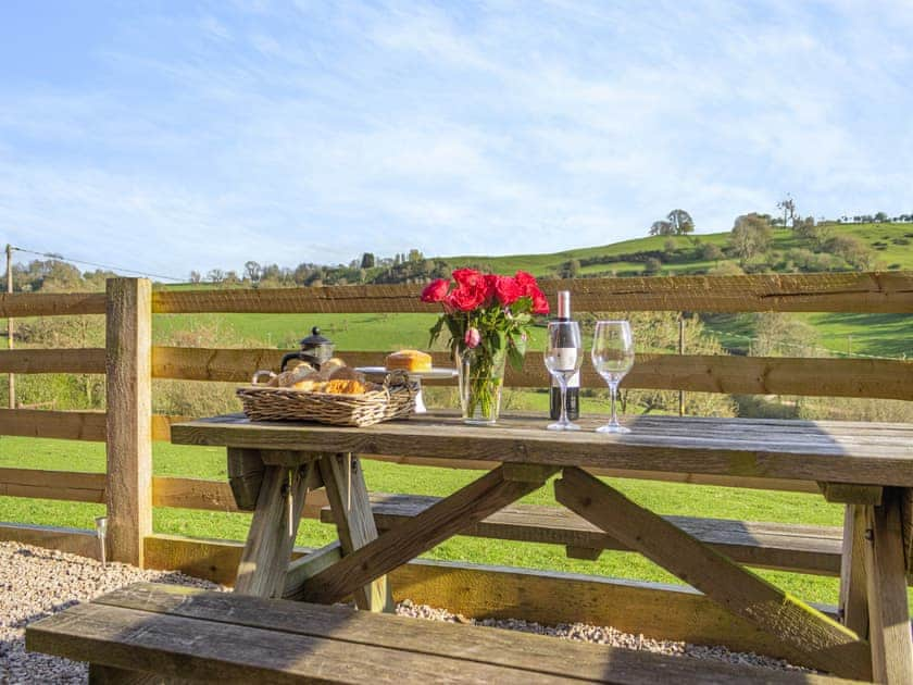 Sitting-out-area | The Snug - Oswestry Retreats, Llansilin, near Oswestry