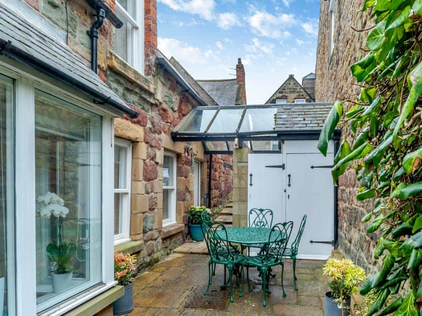 Patio | Jasmine Cottage, Almouth, near Alnwick