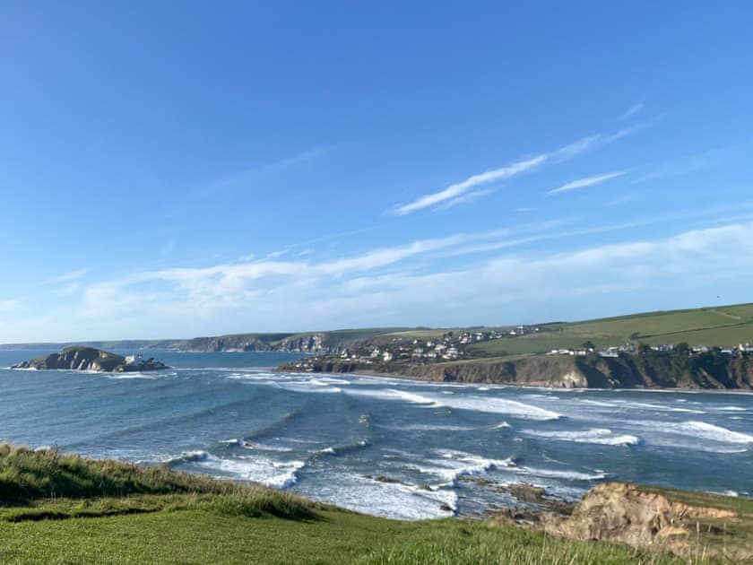View of Burgh Island from coastal path at Thurlestone | Malborough Park, Malborough