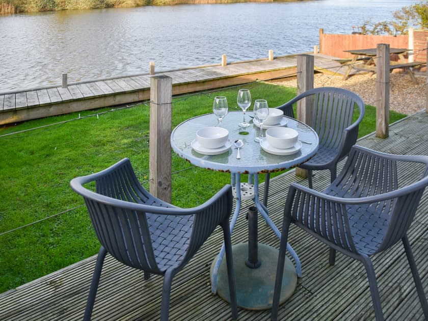 Outdoor seating area on the patio | Pintail, Brundall, near Norwich