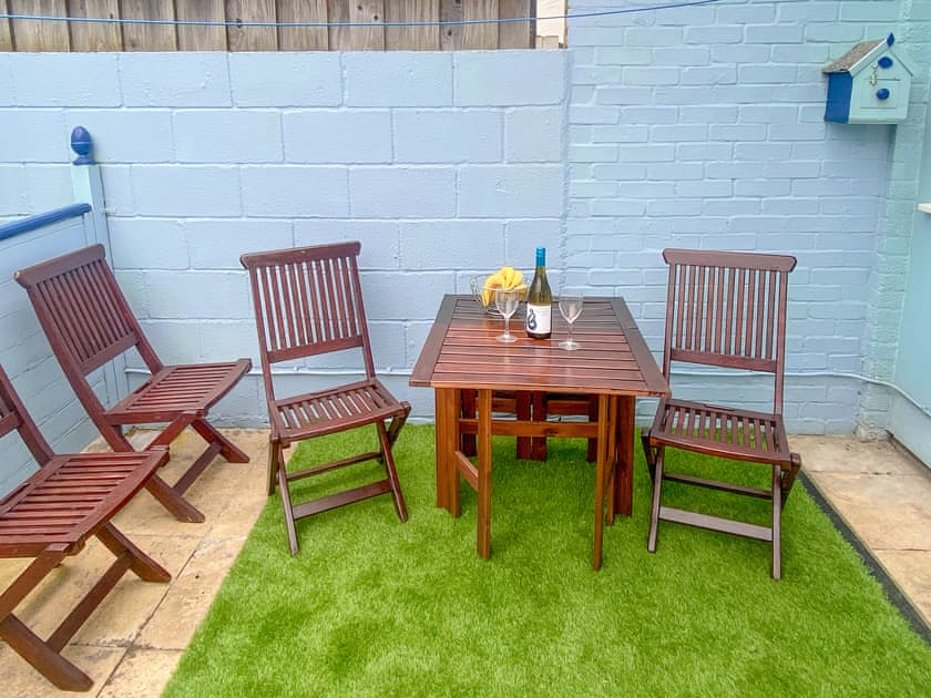 Rear patio area. | Waters Edge, Portreath