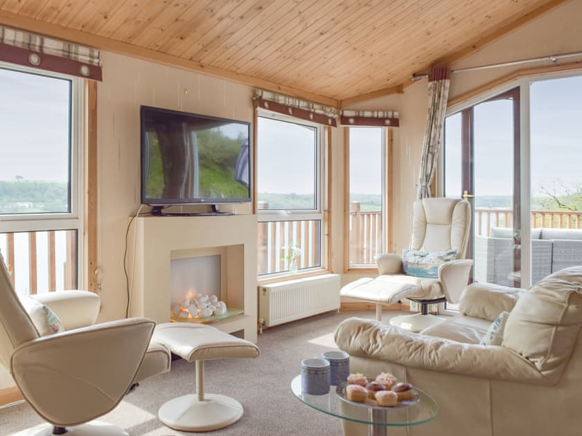 Living area | Badger Lodge, Burton