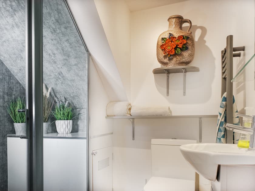 A characterful ’flush level’ double shower room  | Old Quay, Newlyn