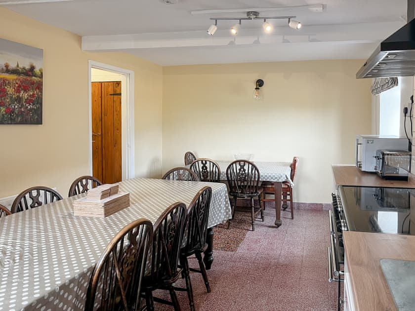 Kitchen/diner | Throwley Moor Farmhouse - Throwley Hall, Ilam, near Ashbourne