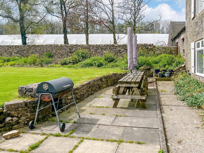 Patio | Throwley Moor Farmhouse - Throwley Hall, Ilam, near Ashbourne