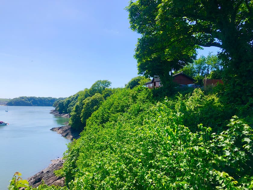 Glorious view downriver | Badger Lodge, Burton
