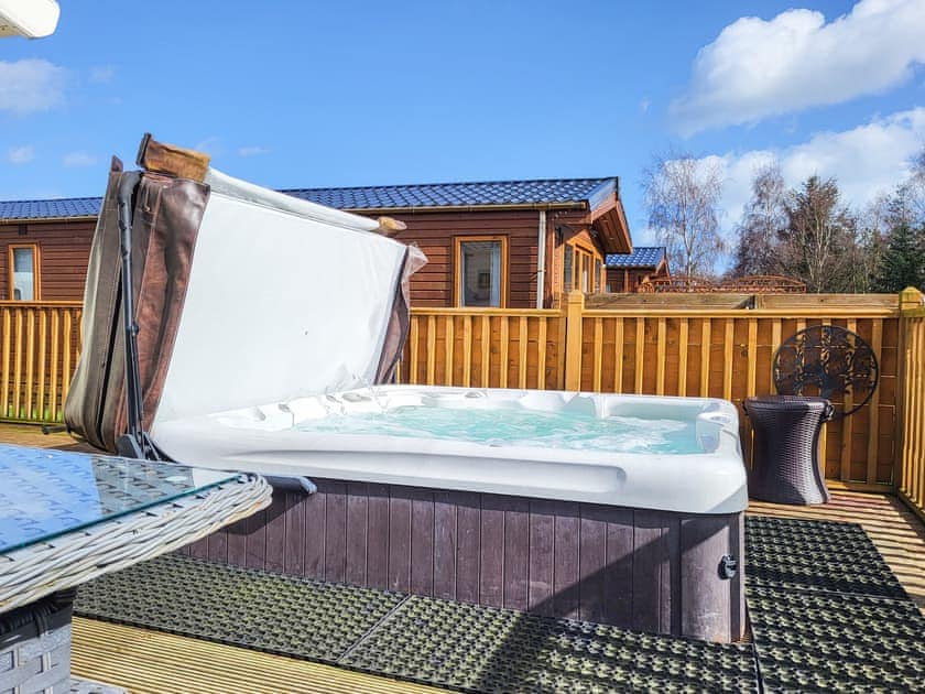 Hot tub | Hamilton Lodge - Felmoor Park, Felton, near Morpeth