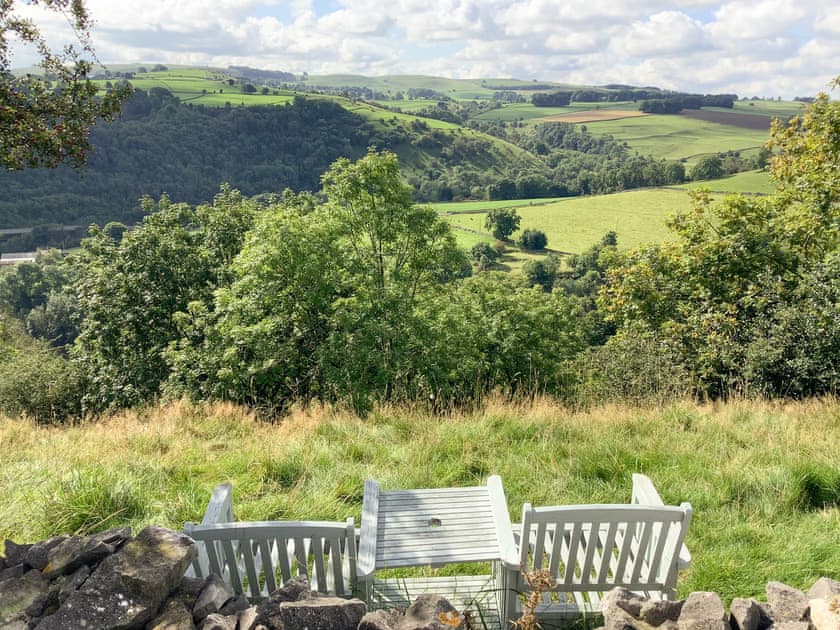 Garden area and view | Abbots Abode - Monks Retreat, Tideswell, near Buxton