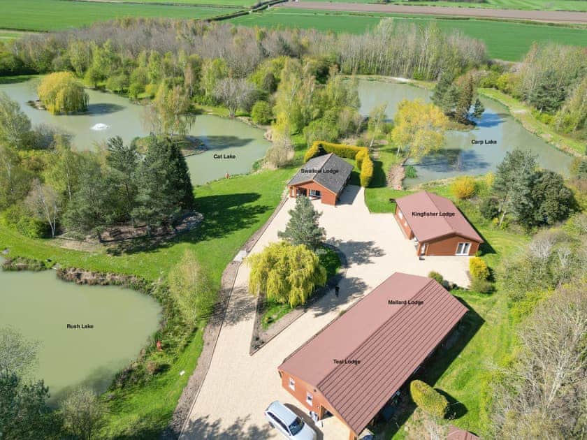 Aerial view  | Lakeside Retreat, Marston