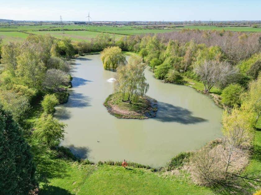 Aerial view  | Lakeside Retreat, Marston