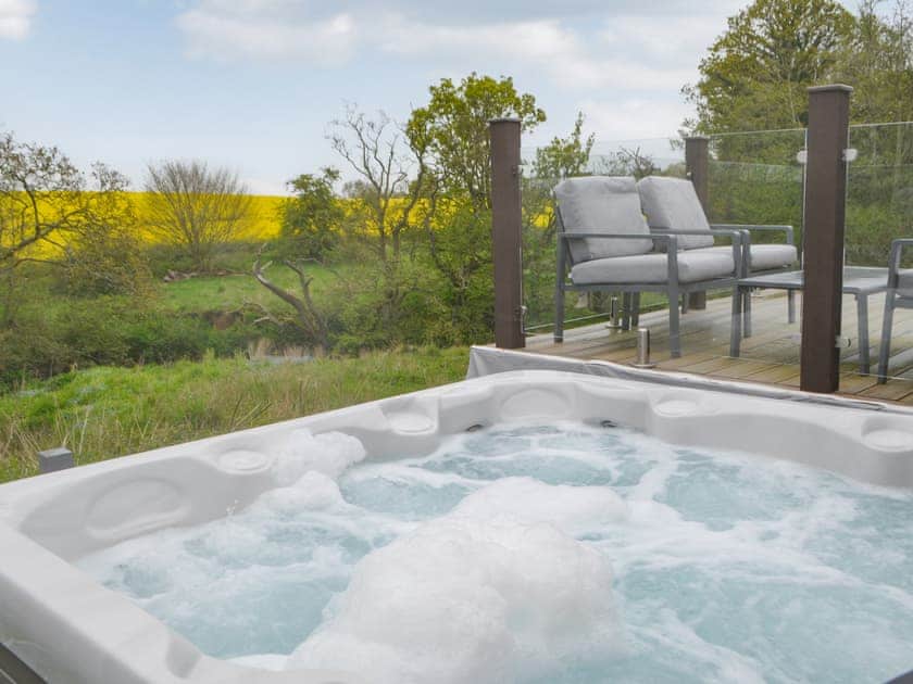 Hot tub | Unwind @37 - Unwind Lodges, Felton, near Morpeth