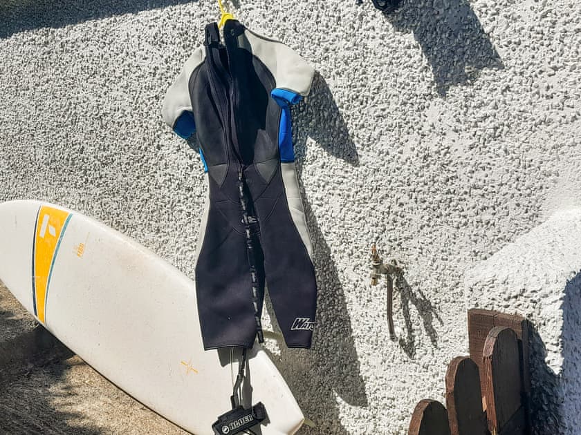 Wetsuit drying area | Chyvelyn, Perranporth